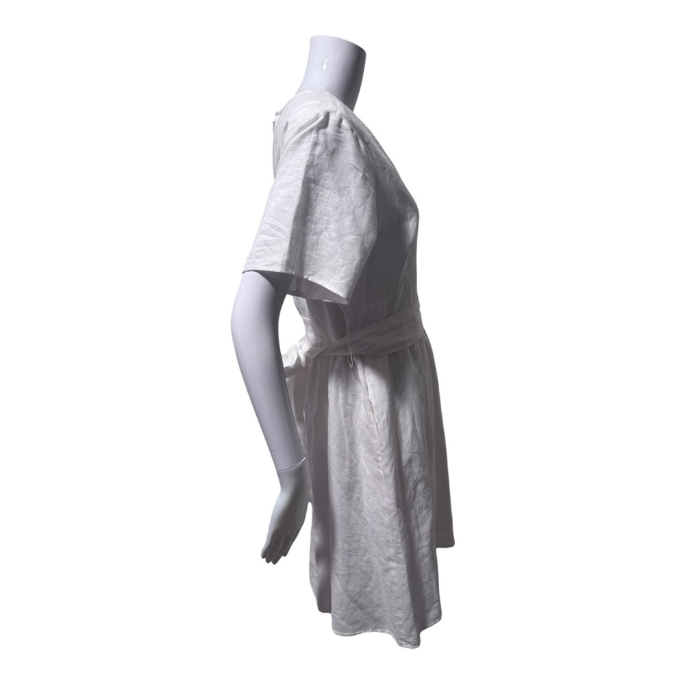 NEW GAP Kimono Sleeve Linen Blend Dress Size 12 Cottagecore Coquette Beach - Picture 3 of 8